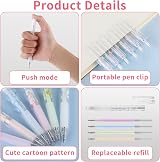 Bewudy 6 Pcs Quick Dry Glue Pens with Refill, Fine Point Adhesive Pens for Card view 3