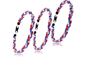 Dixlp 3Pack Baseball Necklace for Boys