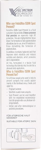 ISDIN FotoUltra Spot Prevent SPF 50+ Fusion Fluid Sunscreen 50ml Prevents view 7