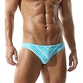 Mens Sexy Bikini Swimwear Camouflage Triangle Swim Trunks for Men 2" Stylish Swim Briefs