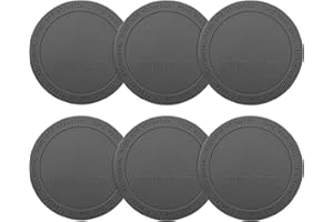 Prurex Silicone Bottom Protector for The Bottom of Mugs and Other Containers with a Bottom Diameter of 2.75" 70 mm,Multi-Use Non-Slip Mat(6 Pack)