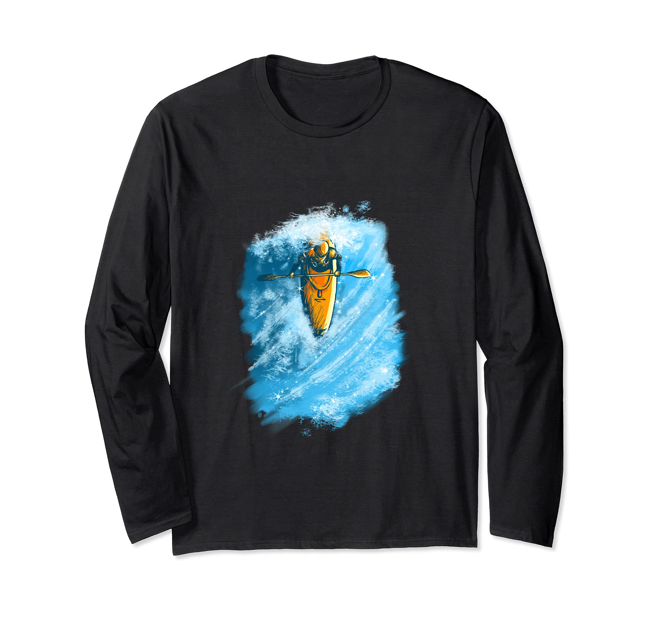 Kayak Gift Kayaking Rapids Long Sleeve T-Shirt