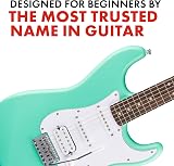 Fender Squier Debut HSS Stratocaster Laurel Neck Seafoam Green White Pickguard view 3