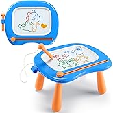 Magnetic Drawing Board, Toddler Boys Toys for 1 2 3 Year Old Gifts, Etch Doodle Sketch Board Learning Educational Toys for 1-3 Boy Birthday Gifts, Blue