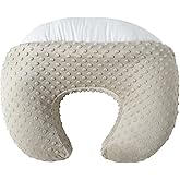 Nursing Pillow with Nursing Pillow Cover Set for Breastfeeding Moms, Ultra-Soft Nursing Pillows for Infant Newborn Baby Boy Girl (Tidal Foam)