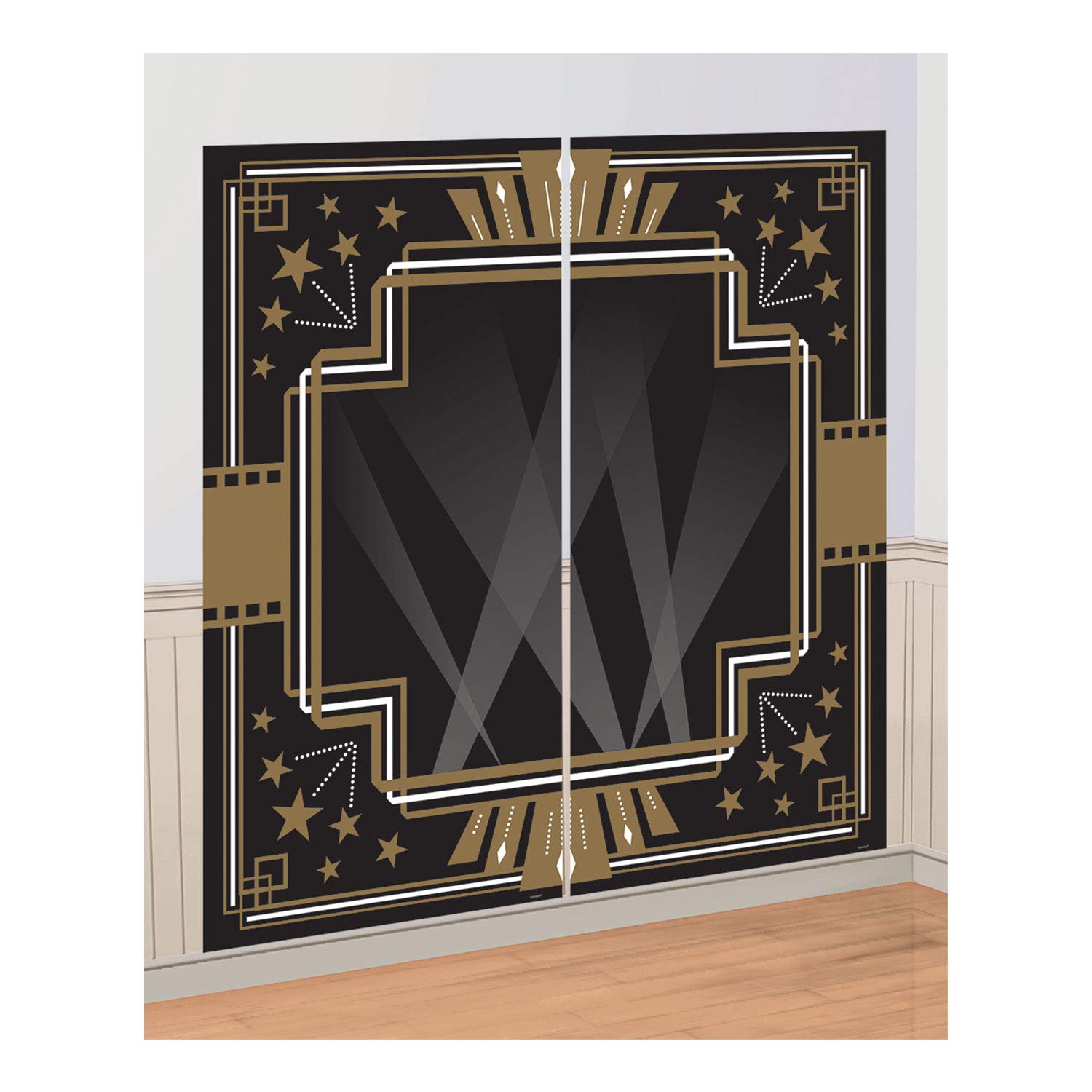 (PKT) Hollywood G&G Photo Booth Scene Setter (2 pc) - Glitz & Glam