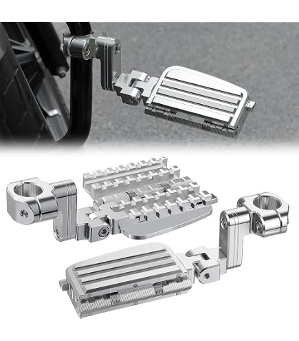 YENHUR Highway Pegs Kit, 3,2 Cm, Schwarz – Für Harley Davidson, Honda Shadow, Yamaha V Star & Mehr