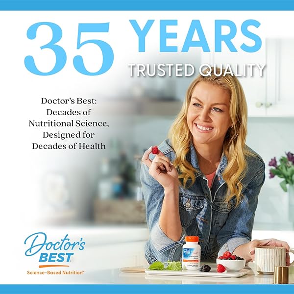 DOCTOR’S BEST TRANS- RESVERATROL 600, 98% PURE TRANS-RESVERATRO, NON-GMO, GLUTEN FREE, SOY FREE, VEGAN 60 VEGGIE CAPS
