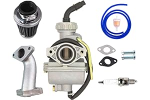 HAOFANG PZ20 Carburetor PZ20 Carb for Kazuma Baja 50cc 70cc 90cc 110cc 125cc TaoTao 110B NST SunL Chinese Quad 4 stroke ATV 4 wheeler Go kart Dirt Bike Honda CRF50F XL75 CRF80F XR50R with Air Fuel Filter