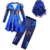 Naeviwth Red Costume Kids Girls Zipper Jacket and Pants Costumes Child Size 4-14Y