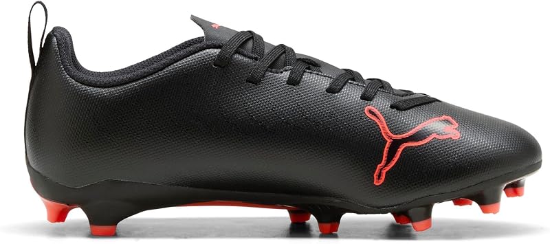 Ultra 6 Play FG/AG JR Chaussures de Football, Noir et Rouge, 37 EU, Puma Noir PUMA Rouge, 4.5 UK