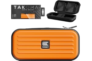 Target Darts Takoma Dart Case Wallet, Regular Size, Orange | Store 3 Fully Assembled Darts & Accessories | Dart Holder with Z