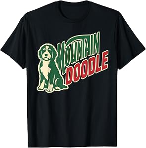 Mountain Doodle Dog Lovers Vintage Retro Outdoor Hiking T-Shirt