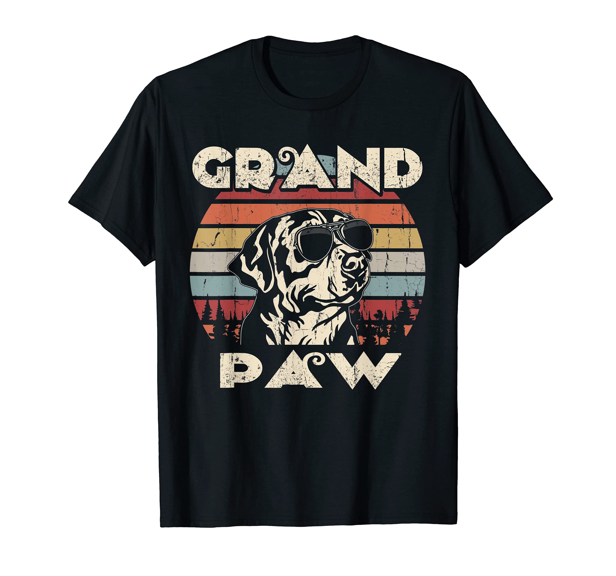 Grand Paw Greater Swiss Mountain Dog dog lovers vintage retr T-Shirt