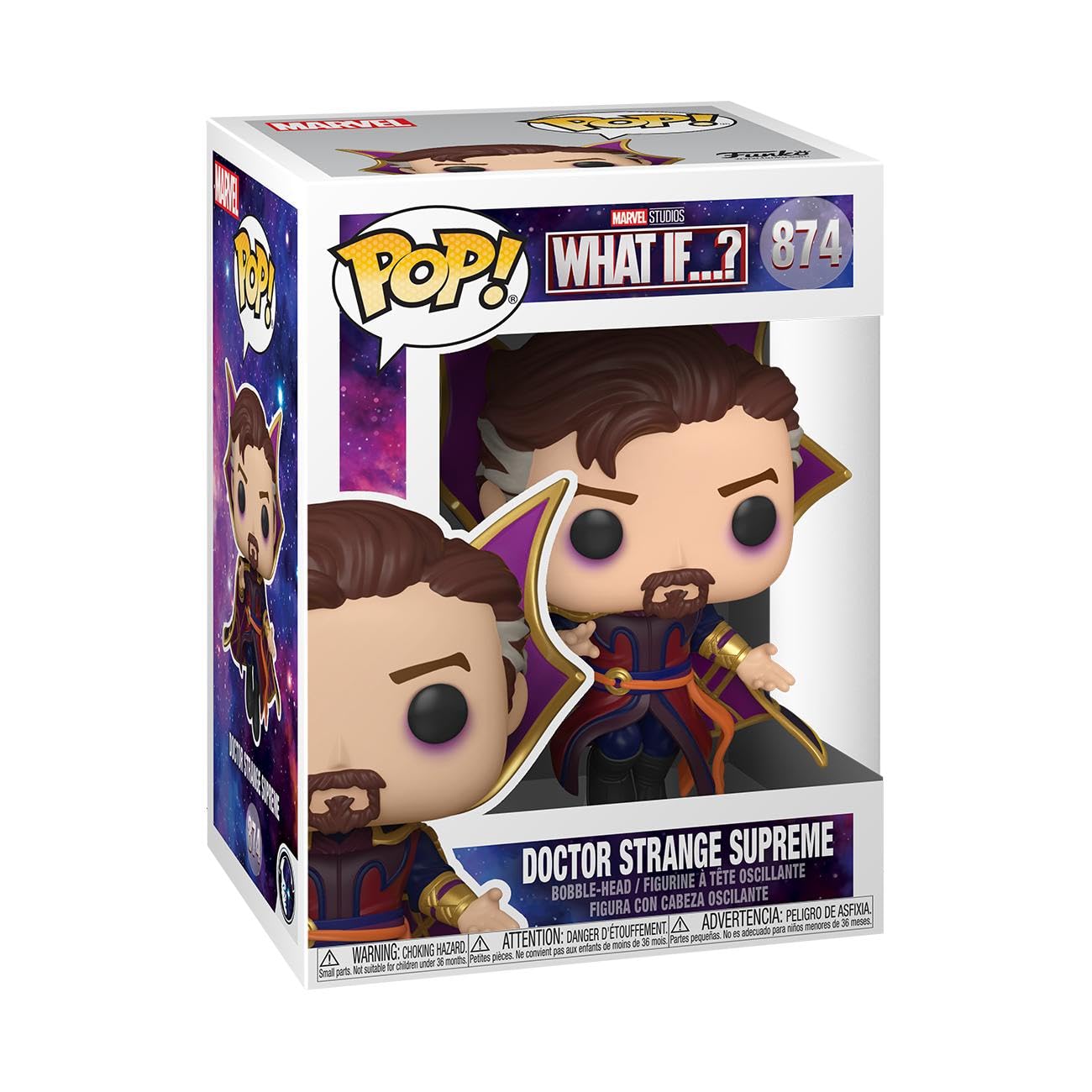 Funko Pop! Marvel: Marvel - What If– Doctor Strange Supreme - Marvel What If - Collectable Vinyl Figure - Gift Idea - Official Merchandise - Toys for Kids & Adults - TV Fans