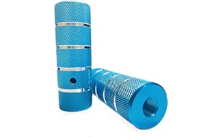 WADEKING WHW Bike Pegs 4.3" Length,Suitable for 14mm Axles, Freestyle BMX Bicycles,Durable and Stylish Non-Slip