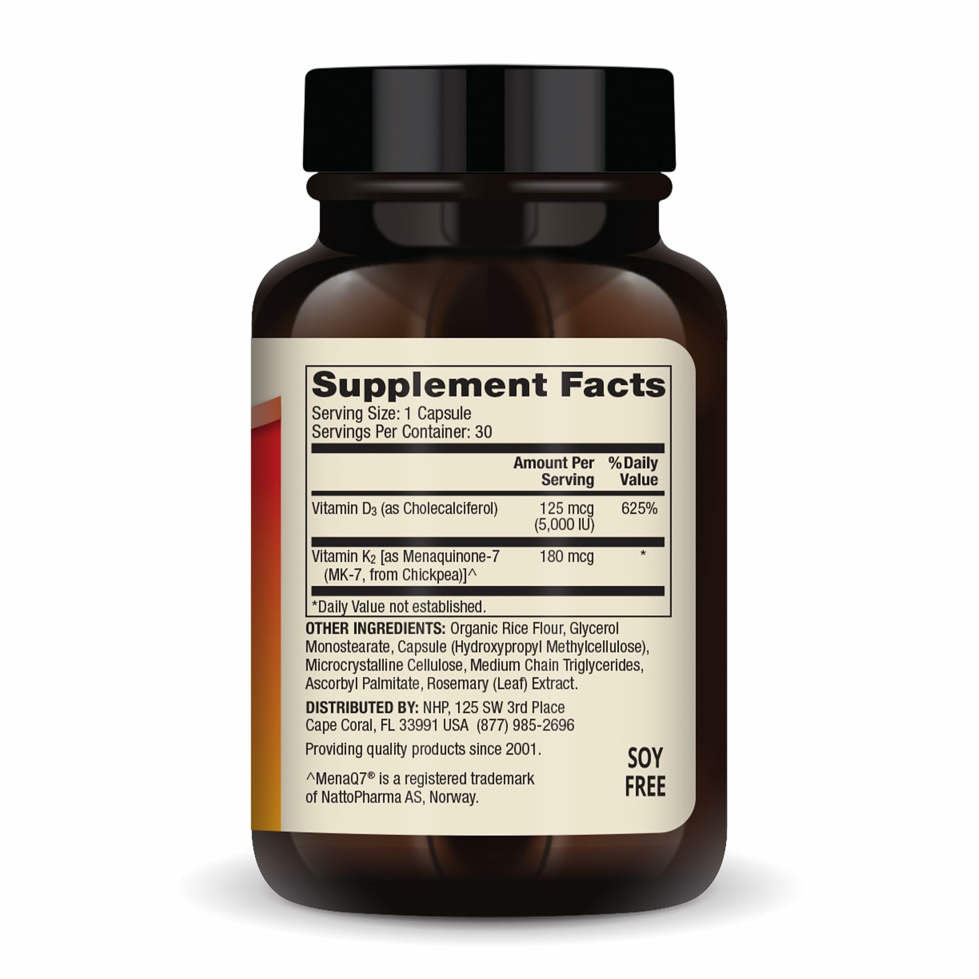 Dr. Mercola Vitamins D3 & K2 - Supports Immune, Brain, Cardiovascular, Respiratory & Bone Health - GMO-Free, Gluten-Free & Soy-Free - 30 Capsules (30 Servings)