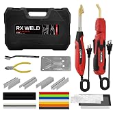 RX WELD Deluxe 2 in 1 Plastic Welder, Welding Repair Kit | 400PCS PCS Hot Staples &amp; Rods, for Automotive Car Bumper, Kayak, Tank