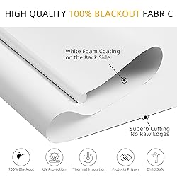 ChrisDowa Cordless Blackout Roller Shades for