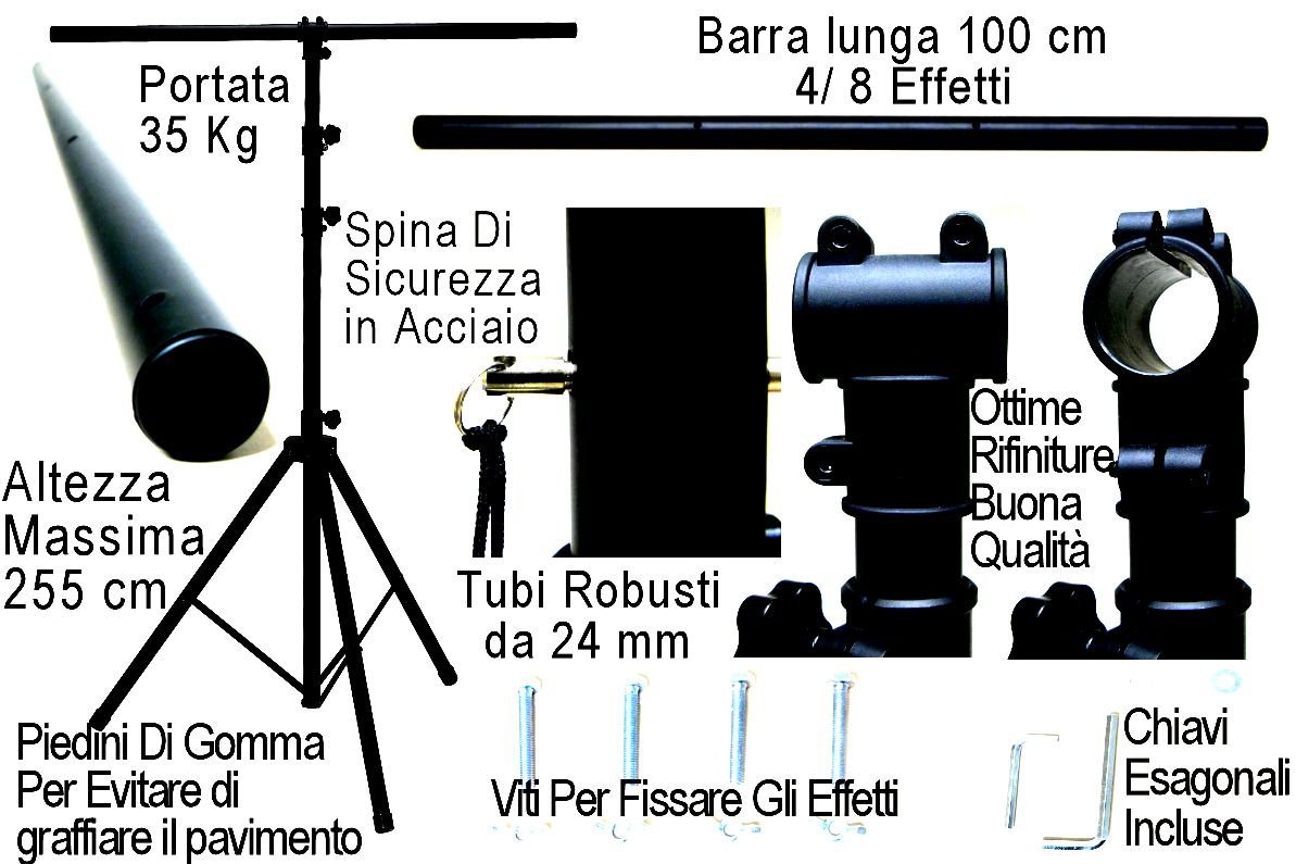 Kit Studio Fotografico DynaSun JDD8KIT E27 4 In 1: Treppiede, Portalampada Multiplo, Ombrello Diffusore E Borsa
