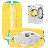 SZTCECDM Sneaker Washing Machine Bag, 2Pack Reusable Laundry Shoe Bags for Washer & Dryer, Shoe Washing Bags for Cleaning Shoes & Sports Gear, Includes Zipper Design(Yellow)