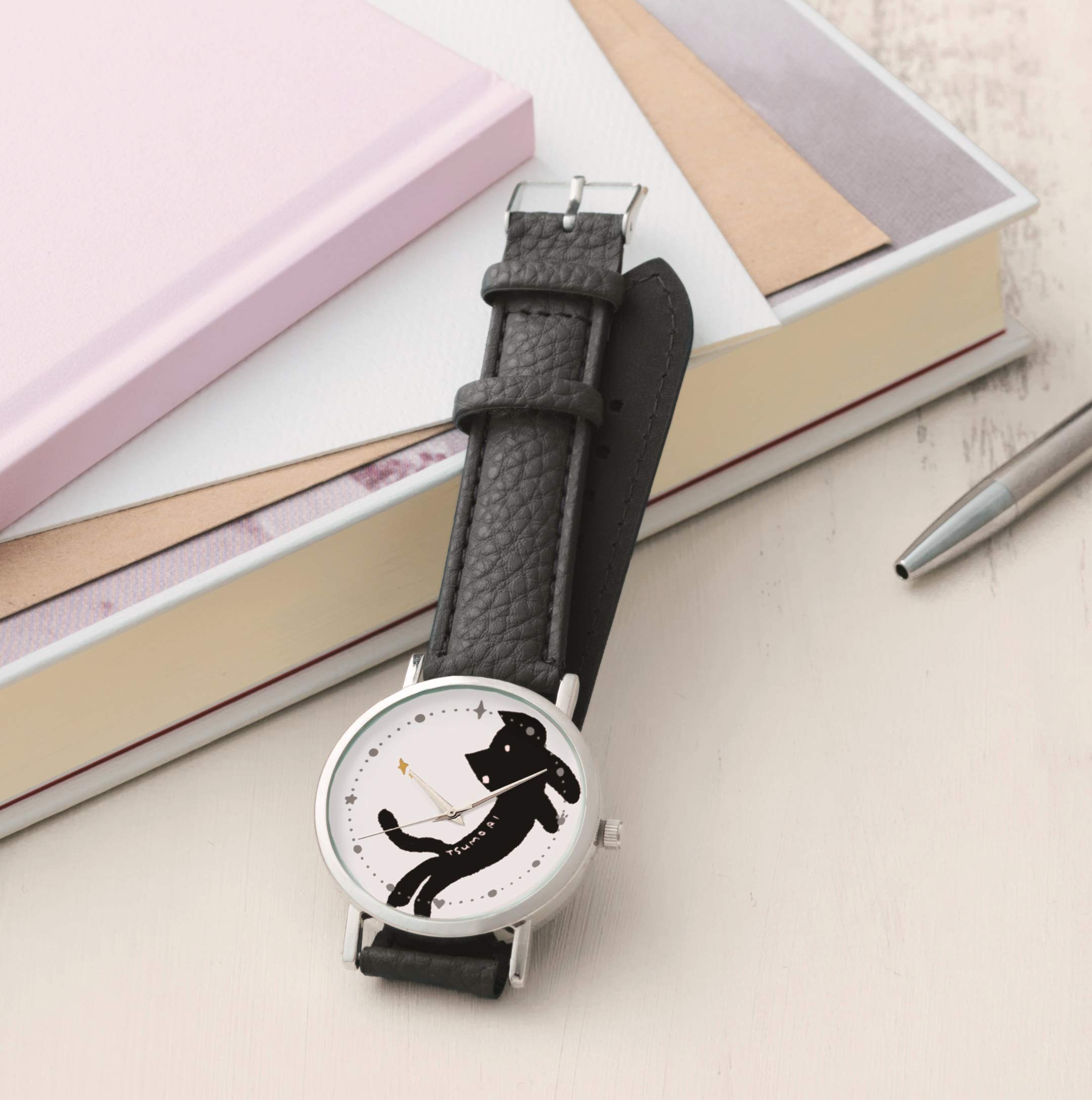 cookpad plus(クックパッド プラス)2021年冬号/雑誌付録 ツモリチサト キラネコの腕時計[電池つき] 