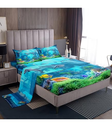 Blankets Naaptol Bed Cover Pack Of Nature Print Double Bedsheets