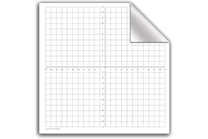 Geyer Instructional Products 503009 Dry Erase Peel and Stick Graph, Low-Tac, 1" Squares, Numbered Axis