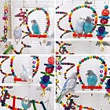 Pethee 8 Pack Bird Toys Set for Parrots Budgies Conure Cockatiel Lovebird view 6