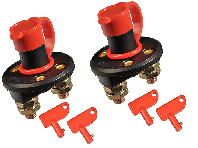 Hekers 2-poliger Batterietrennschalter - Schutz Vor Stromverbrauch Im Auto