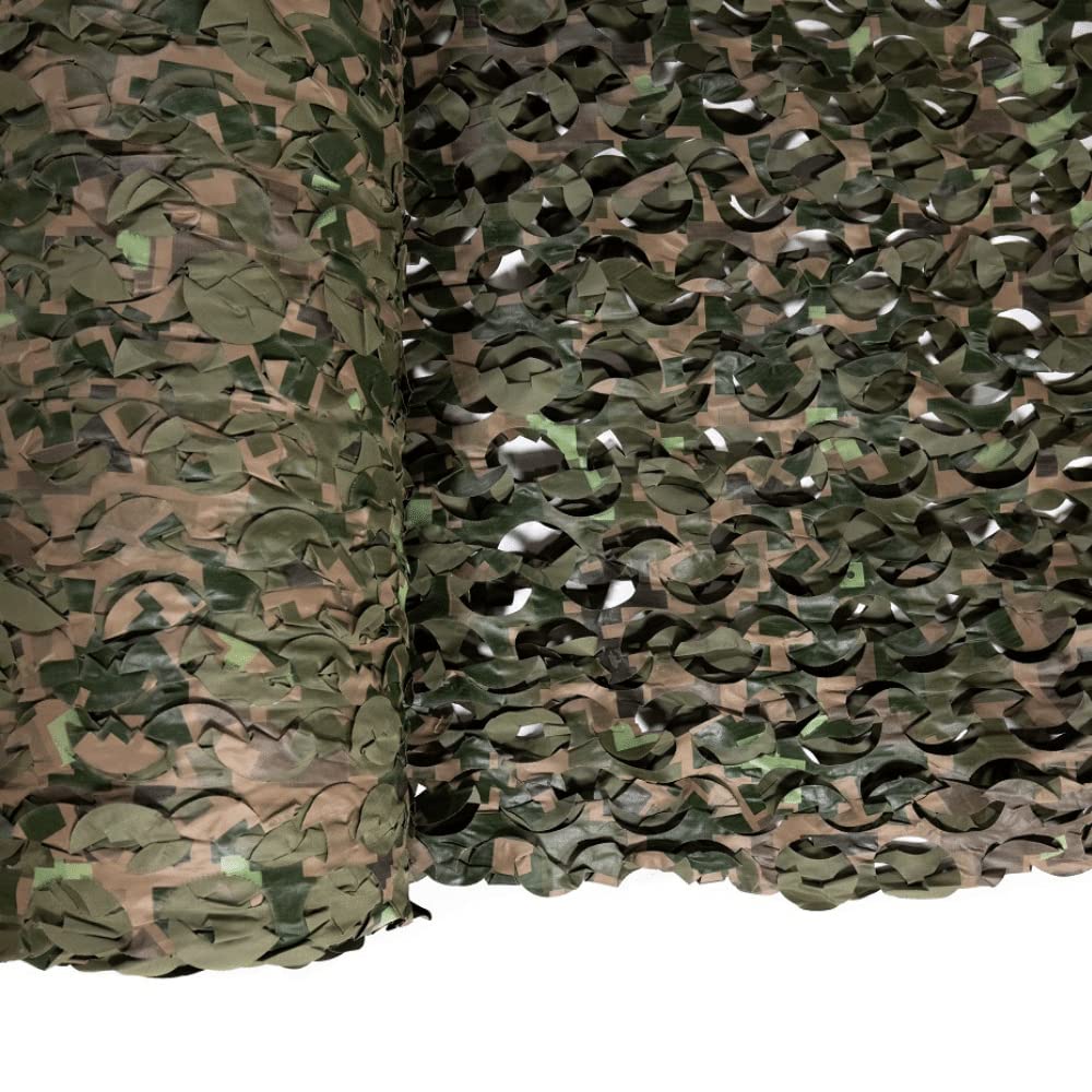CamoSystems Specialist Series Camouflage Ultra-Lite, Military & Bulk Netting, Mesh Netting Optional, Large, 7'10" x 19'8", Woodland