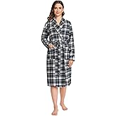 Latuza Women's Cotton Flannel Robe