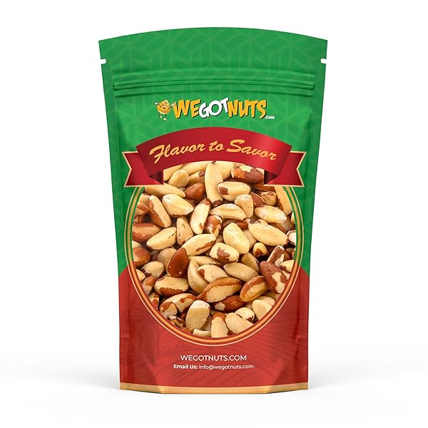 RAW BRAZIL NUTS – 5 POUNDS, NATURAL, UNSALTED, SHELLED, NO PRESERVATIVES, KOSHER CERTIFIED- NATURAL, FRESH, HEALTHY DIET SNACKS FOR KIDS AND ADULTS-BY WE GOT NUTS