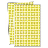 6000 Pack - 1/4" Small Dot Stickers Round Circle