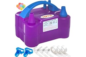YEPVIE Balloon Pump Electric, Professional Balloon Inflator with 8 Balloon Arch Kits, 2 Working Modes & Dual Nozzle, Portable Air Pump Ballon Blower Machine for Party Decoration