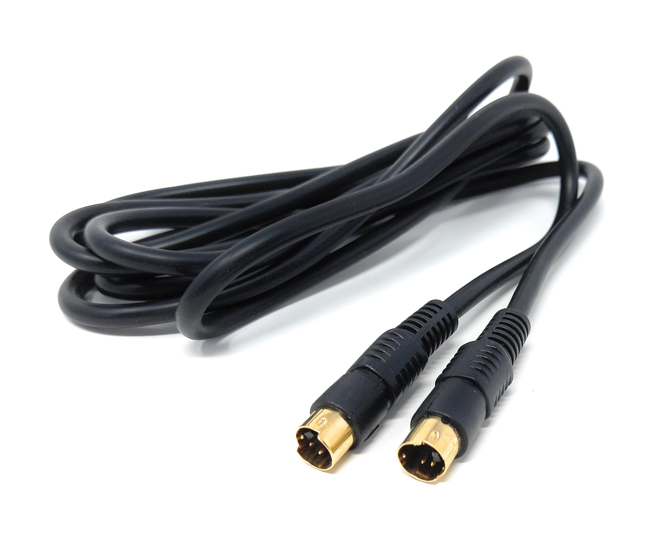 DRUT 2m S-Video (SVHS) Cable 4-pin Male to Male Gold Plated Compatible With TV, HDTV, DVD, VCR, Camcorder, Game Console 6.5ft