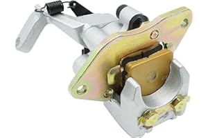 M MATI Rear Brake Caliper & Pads Assembly for Yamaha ATV Raptor 125 250 350 YFM125 250 350 with Parking Brake 5YT-2580W-10-00 5YT-2580W-00-00