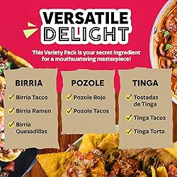 EZ Bombs Variety Pack – Pozole, Tinga & Birria