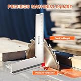 Preciva Machinist Square 90 Degree Right Angle 150x100mm Steel Ruler view 2