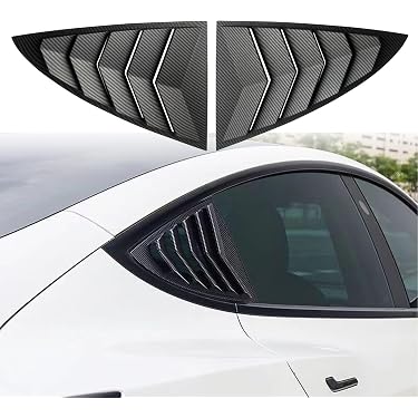 Gloss Black Rear Window Louver Vent Shade Cover For Lexus IS300/IS250/IS350 (2013–2020) – Set Of 2