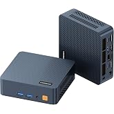 C7 Mini PC, Intel Core 3 100U, 16GB DDR4 RAM 512GB NVMe SSD | Hybrid Architecture, 6C/ 8T up,Dual Thunderbolt 4, Dual HDMI 4K, Wi-Fi 6, 2.5Gb Ethernet, 11 Pro Desktop Computer