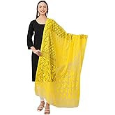 Mela Bazaar Lightweight Cotton Silk Jamdani Dupatta for Women/Long and Wide Dupatta/Wrap/Shawl for Women