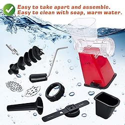 LHS Manual Meat Grinder with Stainless Steel Blades