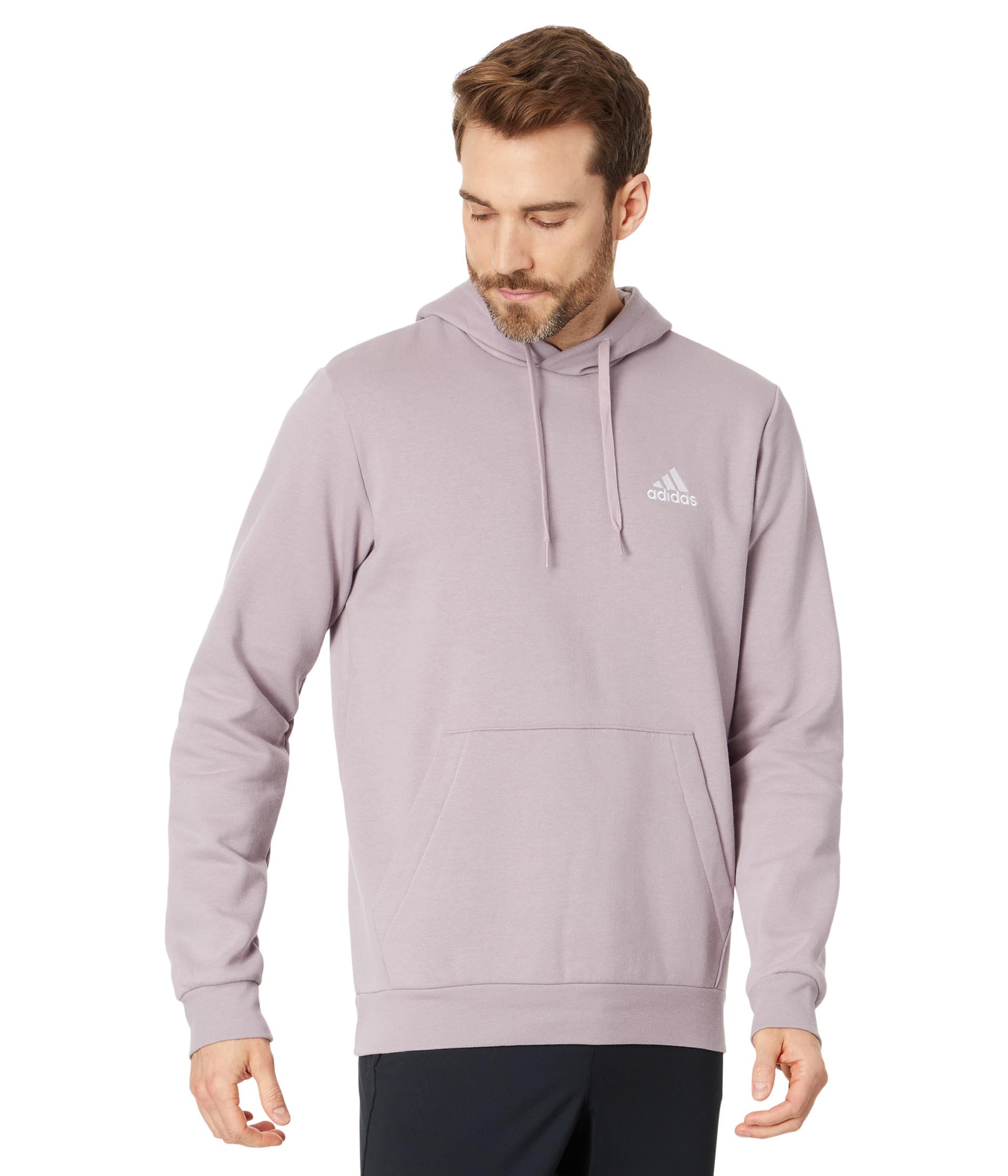 adidas Men's Essentials Fleece Hoodie, Preloved Fig, X-Large Image