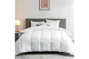 KUSNUG Bio-Based Climaloft & Lyocell Comforter, Summer/All-Season Duvet Insert Queen Size - Hypoallergenic Down Alternative, Oeko-TEX/GRS Standard, Lightweight for Warm Climates/Sleepers, White