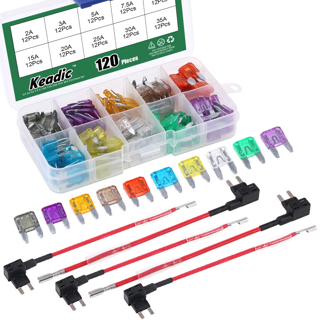 Jcase Fuse Kit Mini Jcase Fuse Assortment HIGH PROFILE 20A 30A 40A 50A 60A