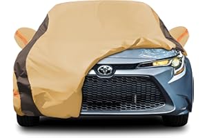 FSGRICH Corolla Car Cover Heavy Duty Waterproof All Weather Compatible with Toyota Corolla Sedan (2000-2024), Outdoor Anti-UV Sun Rain Protection Full Exterior Cover