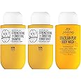 SOL DE JANEIRO Mini Brazilian Play Moisturizing Shower Cream Gel Body Wash + Brazilian Joia Damage Repairing Shampoo and Conditioner Set