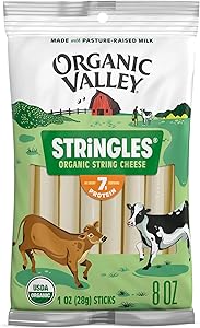 Organic Valley® Stringles® Mozzarella String Cheese Stick — Organic, Pasture Raised, Non GMO — 8 Count (8 oz)