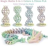 ZIRO Tricolor Gradient Matte 3D Printer Filament 1.75mm 1kg PLA Multicolor view 6